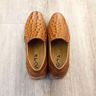 Giày lười Hansamu - AL da cá sấu đế thời trang