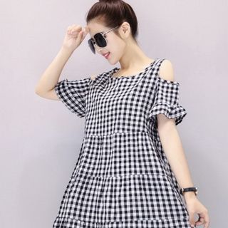 Đầm Xòe Cổ Trái Tim MS 167