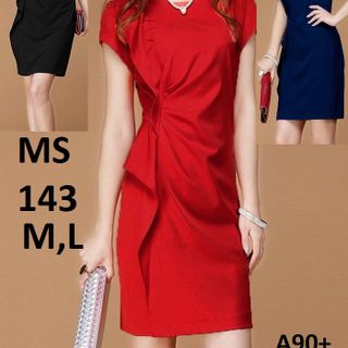 Đầm Dún Eo MS 143