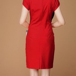 Đầm Dún Eo MS 143