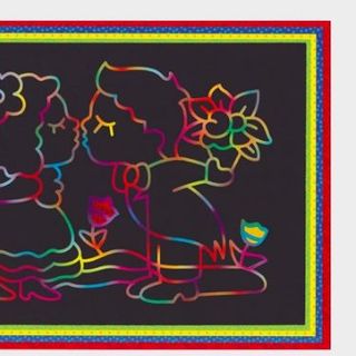 tranh tô màu cạo 2 mặt giá sỉ 1300đ 1 tấm kích thước 95 x 13cm đơn đặt hàng 500k được tính sỉ tặng 50 dây đỏ đeo tay kèm mặt z a l o 0 9 8 72 1 79 5 2