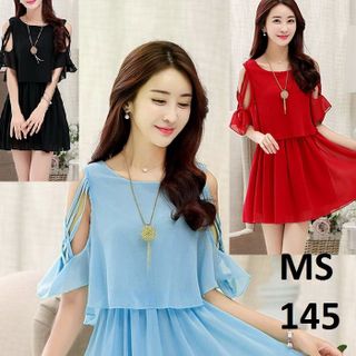 Đầm Voan 2 Tầng MS 145