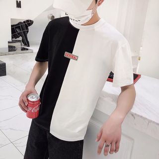 Áo thun phối màu