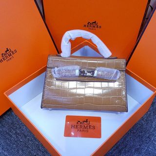 Túi xách vân da cá sấu Size 18 fullbox