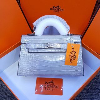 Túi xách vân da cá sấu Size 18 fullbox