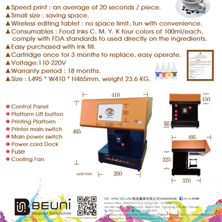 Máy In Nghệ Thuật Thức Uống /Cà Phê