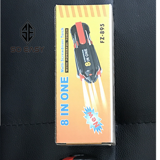 Bộ dụng cụ thiết bị sửa chữa tua vít đa năng 8 in 1 kèm đèn pin siêu sáng cho gia đình xe hơi xe tải ô tô GD54-TV801