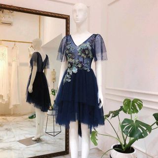 ĐẦM XÒE TAY LOE ĐÍNH HOA 3D