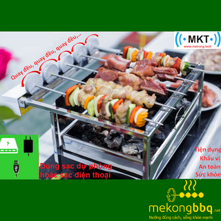 Bếp Nướng Than Hoa Tự xoay V1 Bếp Nướng Than Hoa