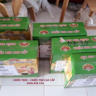 CHIẾU TRE - CHIẾU TRÚC HẠT ĐEN CÓ VIỀN 120 x 190cm