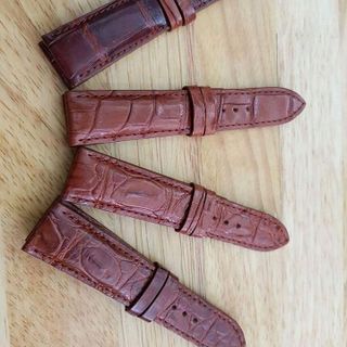 Dây đồng hồ da cá sấu lot da bò