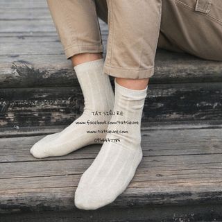 Tất Len Gân Cao Cổ Nam