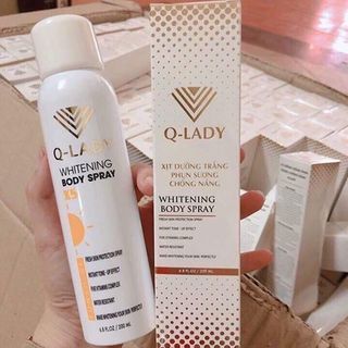Xịt Dưỡng Trắng Phun Sương Body Chống Nắng X5 QLady giá sỉ
