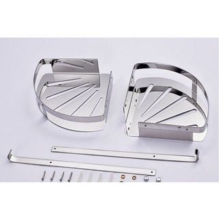 Kệ góc 2 tầng nhà tắm inox 304