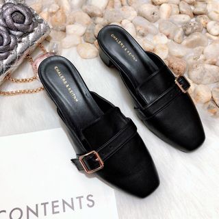 giày dục gót vuông chất da đẹp