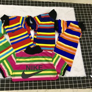 Bộ cổ bẻ cotton sọc