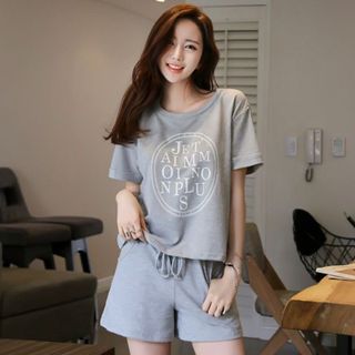 Đồ bộ mặc nhà phôm rộngchất liệu thấm mồ hôi thoải mái-116 - 88116
