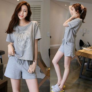 Đồ bộ mặc nhà phôm rộngchất liệu thấm mồ hôi thoải mái-116 - 88116