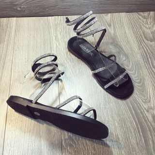 giày sandal quai xoan kim tuyến