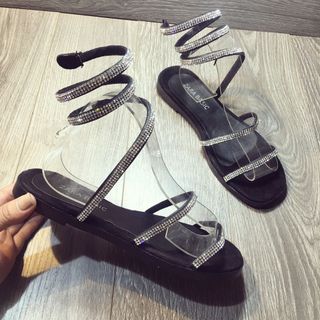giày sandal quai xoan kim tuyến