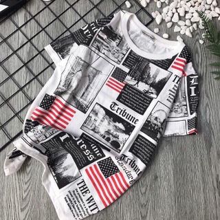 ÁO THUN CỜ MỸ TRIBUNE