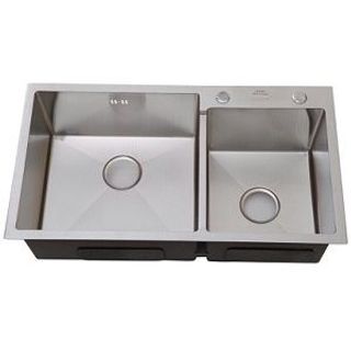 Chậu rửa bát đúc 2 hố 8245 sus 304
