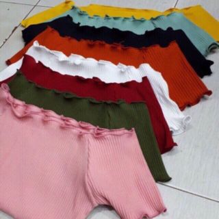 Áo croptop thun gân