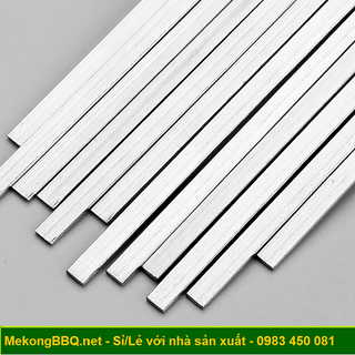 Xiên inox 40cm Tiện dụng không gỉ sét an toàn thực phẩm xiên thịt