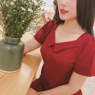 Đầm cổ lá - Gia công và bán sỉ