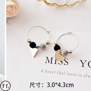 Nhà Cây - Bông tai màu ĐEN phong cách HÀN QUỐC