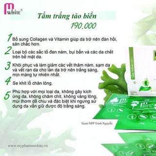 Tắm trắng tảo biển