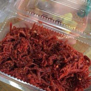 bò khô và khoai lang kén