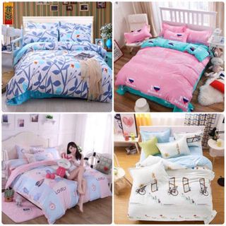 set 4 món chăn ga gối