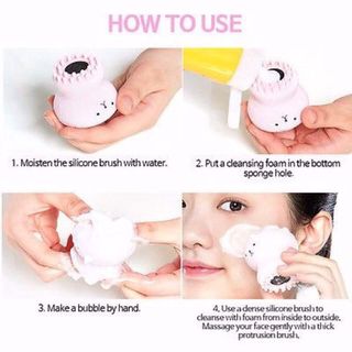 Cọ rửa mặt và massage bạch tuộc
