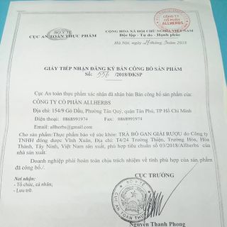 Trà Thảo Mộc Bổ Gan Giải Rượu Allherbs