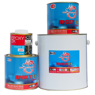Sơn sắt mạ kẽm 2 thành phần Epoxy 2K lót Red Dragon 1KG