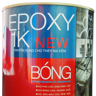 Sơn sắt mạ kẽm 1 thành phần Epoxy 1K bóng Red Dragon 800ML