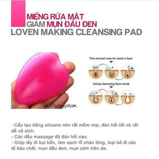 Miếng rửa mặt Silicon