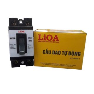 Cầu dao tự động APTOMAT 2 cực 1 tiếp điểm 20A - LIOA MCCB2P1E-20A