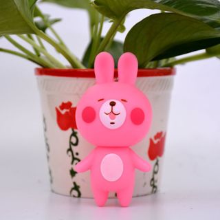móc khóa thỏ cony hồng và cam má hồng