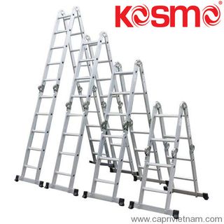 thang nhôm xếp 4 đoạn chữ M 57m KOSMO KM-57M