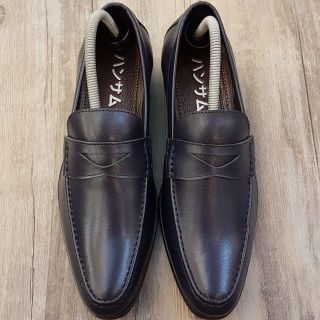 Giày lười nam Hansamu - HI Tây xỏ penny tam giác