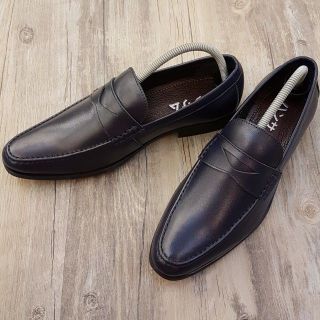 Giày lười nam Hansamu - HI Tây xỏ penny tam giác