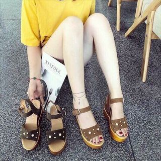giày sandal xuồng đính châu