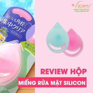 Miếng Rửa Mặt trị mụn sạch da silicon