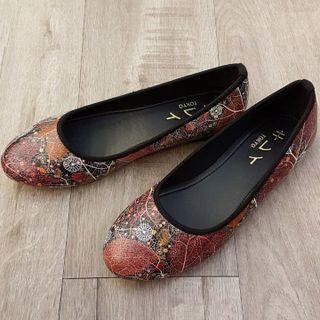 Giày búp bê Kirei si vân lá - LP MB008