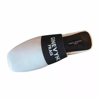 dép sục da phối nỉ