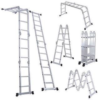 thang nhôm xếp 4 đoạn chữ M 47m KOSMO KM-47M