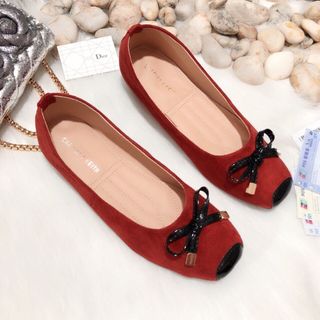 giày búp bê phối nơ