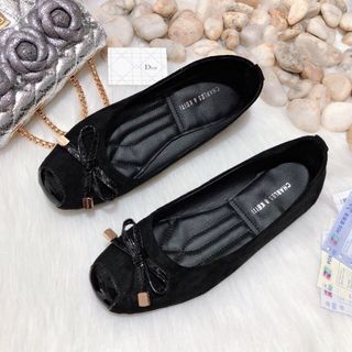 giày búp bê phối nơ